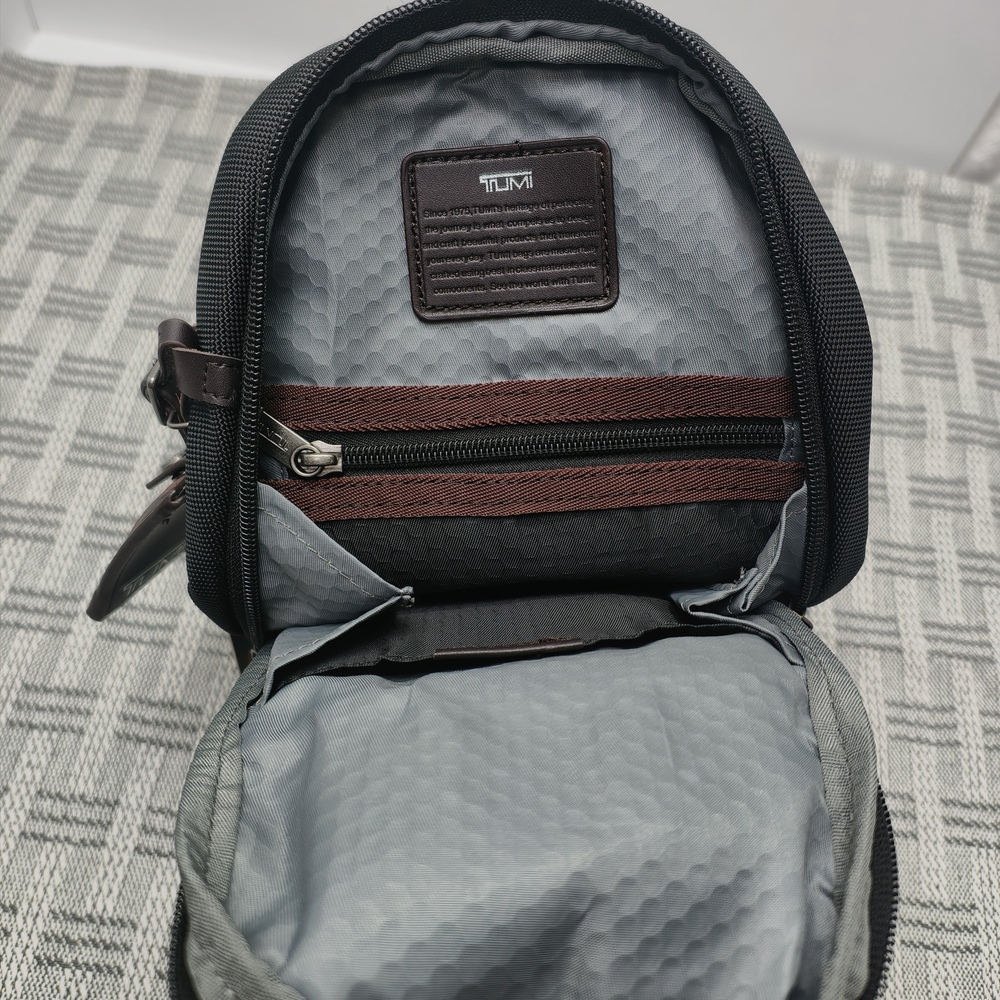 Tumi Alpha Bravo Anti-Theft Chest Sling Bag | Tactical Black Crossbody - Picture 2 of 7